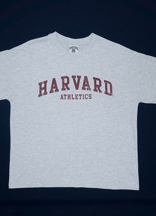 Harvard athletics primark хлопковая оверсайз базовая футболка с принтом m - l официальный мерч гарвард
