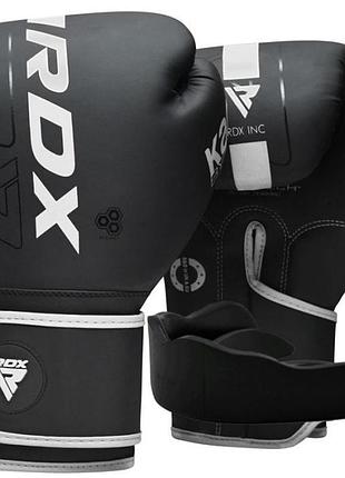 Боксерские перчатки rdx f6 kara matte white 8 унций (капа в комплекте)