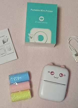 Продам новый портативный детский bluetooth принтер mini printer