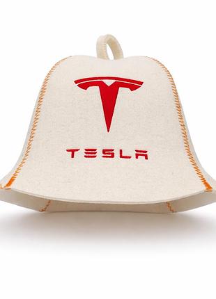 Лазнева шапка luxyart "tesla" натуральний фетр білий (xl-761)