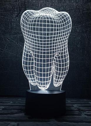 Сменная пластина для 3d светильников "зуб" 3dtoyslamp