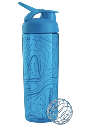 Шейкер blenderbottle sportmixer signature sleek 28oz/820ml aqua topt flow