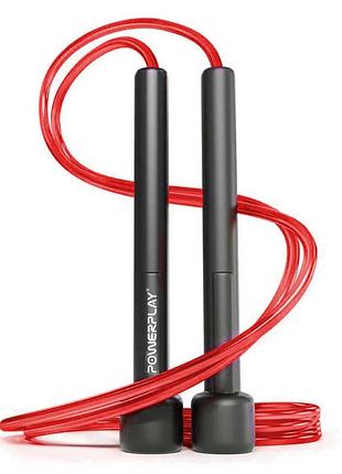 Скакалка powerplay 4201 basic jump rope красная (2.8m.)