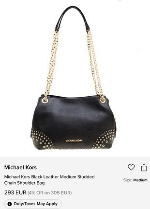 Сумочка michael kors jet set item medium chain tote shoulder leather bag 9