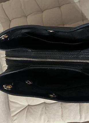 Сумочка michael kors jet set item medium chain tote shoulder leather bag 7