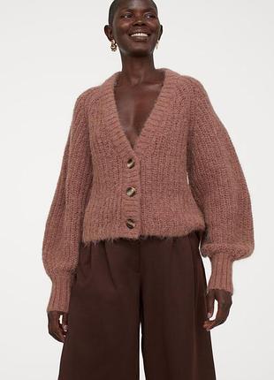 Кардиган h&m.ніжного рожево-коричневого кольору (меланж)