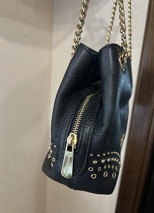Сумочка michael kors jet set item medium chain tote shoulder leather bag 4