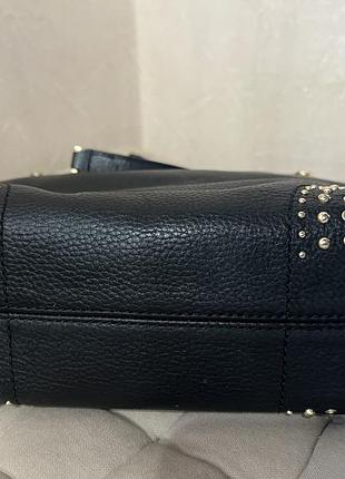 Сумочка michael kors jet set item medium chain tote shoulder leather bag 5