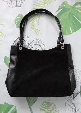 Жіноча замшева сумка "big bag"