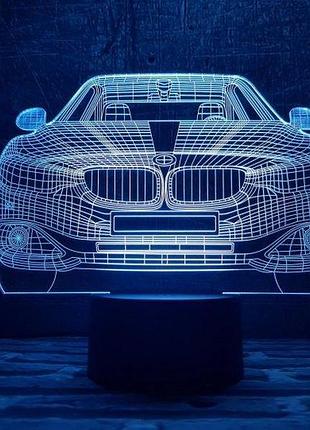 3d ночник "автомобиль 10" (увеличенное изображение) + пульт ду + сетевой адаптер + батарейки (3ааа) 3dtoyslam