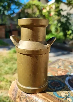 Винтажный бронзовый бидончик – карандашница.