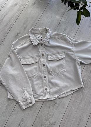 Джинсова куртка zara l