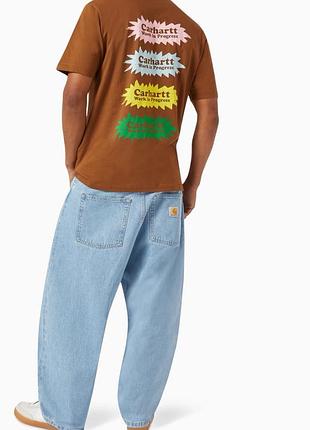 Футболка carhartt wip чоловіча carhartt світло-коричневий s код: io33162 l-brown