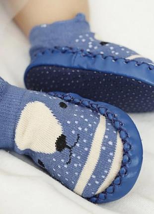 🧦👶 детские носки-чешки из хлопка 🌿тапочки антискользящие