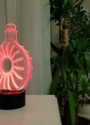 Сменная пластина для 3d светильников "коньяк" 3dtoyslamp