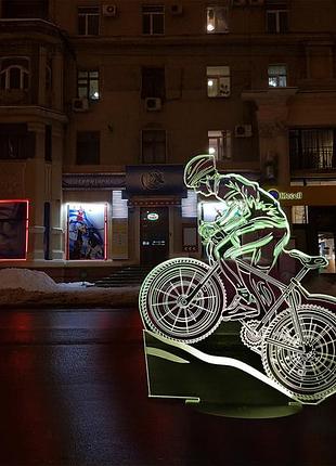 Сменная пластина для 3d светильников "велосипед 3" 3toyslamp