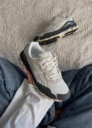 Кроссовки asics gel-nyc white smoke grey арт 5087