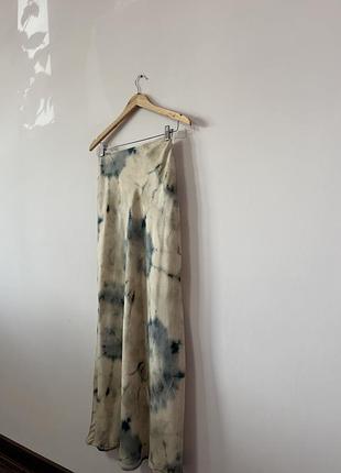 Міді атласна юбка pull&bear🌿 2