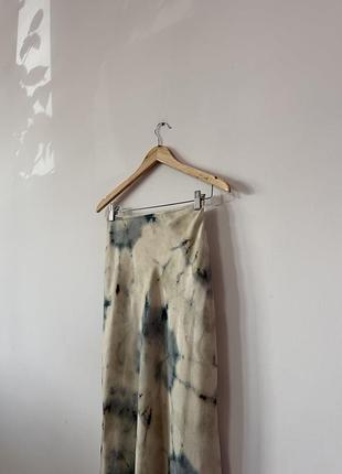 Міді атласна юбка pull&bear🌿 5