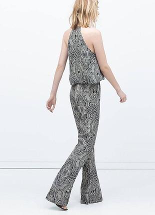 Женские легкие брюки клеш zara 4