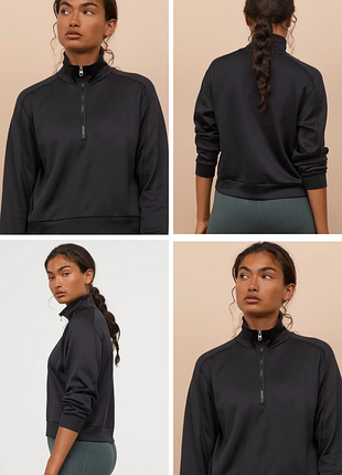 🌷 свитшот на молнии zip h&m