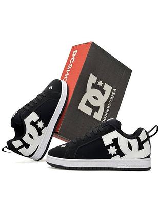 Мужские кроссовки dc shoes court graffik m black white