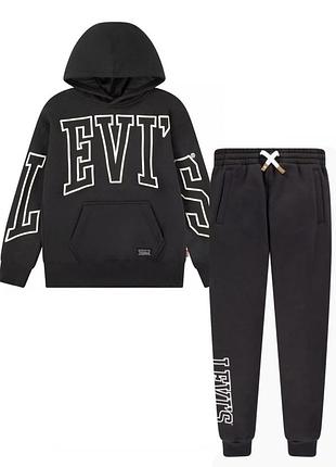 Спортивный костюм levi's худи и штаны джоггеры на флисе на рост 86-92 см