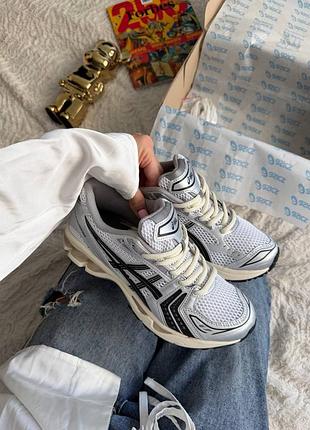 Кроссовки asics gel-kayano 14 jjjound silver black арт 5006