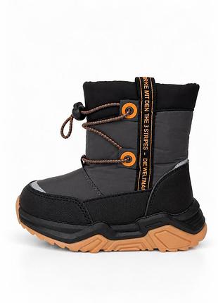 Термодутики для мальчика kimboo серо-коричневый 25 (16 см) код: fg24112 grey-brown