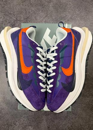 Кроссовки nike x sacai vaporwaffle purple