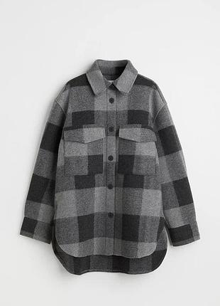 Тепла сорочка у клітинку h&m