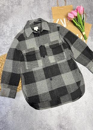 Тепла сорочка у клітинку h&m 3