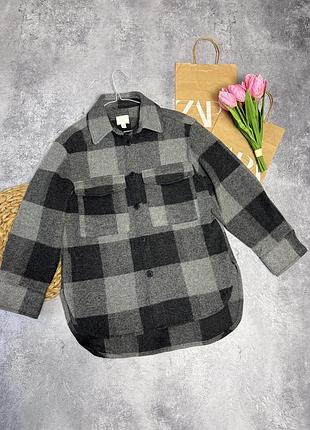 Тепла сорочка у клітинку h&m 2