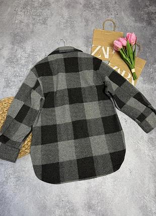 Тепла сорочка у клітинку h&m 8