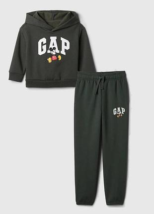 Детский костюм на флисе gap худи и джоггеры на рост 140 см