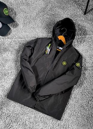 Чоловіча вітровка stone island чорна