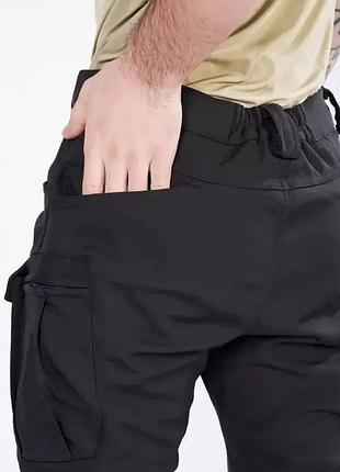 Брюки утепленные на флисе софт шёл soft shell черные 2