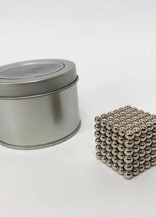 Неокуб шарики 5мм нео neocube серебристый, неокуб магнітні кубики головоломка neocube eg-35