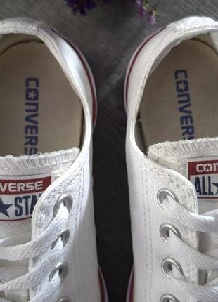 Белые кеды converse конверсы размер 38 5