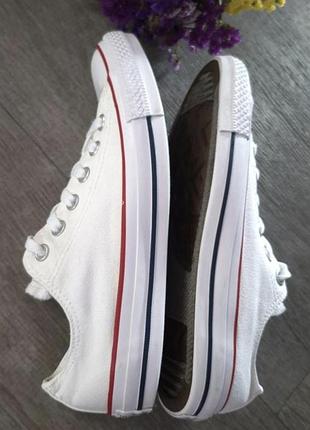 Белые кеды converse конверсы размер 38 7