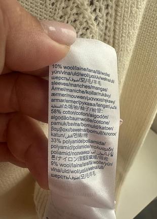 Котонова кофта молочного кольору 9