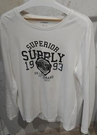 Livergy лонгслів, легка кофта, розмір l, (white) (білого кольору)
