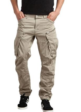 Мужские брюки карго g-star raw / оригинал / стиль милитари (размер w32 l34)