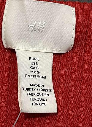 Новий червоний светр h&m l-m 3