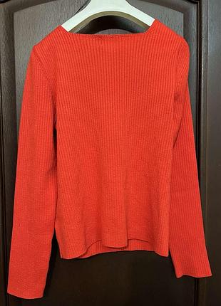 Новий червоний светр h&m l-m 2