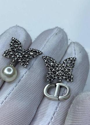 💎new💎брендовые серьги бабочки♥️♥️♥️с логотипом 3