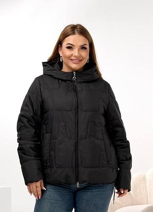 Деми куртка батал, арт.303, черный 4