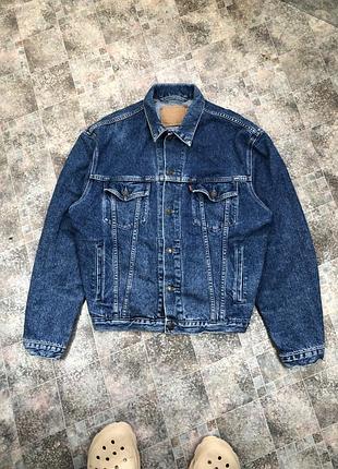 Вінтажна джинсова куртка levi's 70503 02 14 розмір l (червень 1989) джинсовка