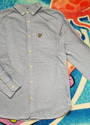 Брендовая,школьная рубашка,рубашка для мальчика 14-15 р-lyle &amp; scott