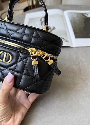 Сумочка caro mini vanity case black/gold🔥 5